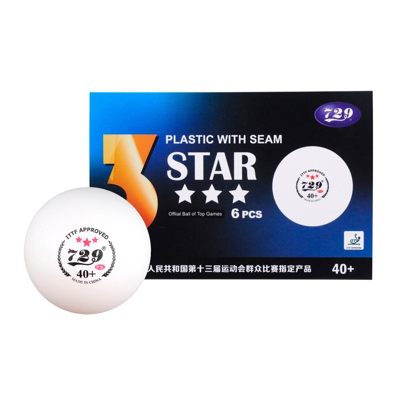 Мячи Start line EXPERT V40+ 3* (ITTF) (10 шт)